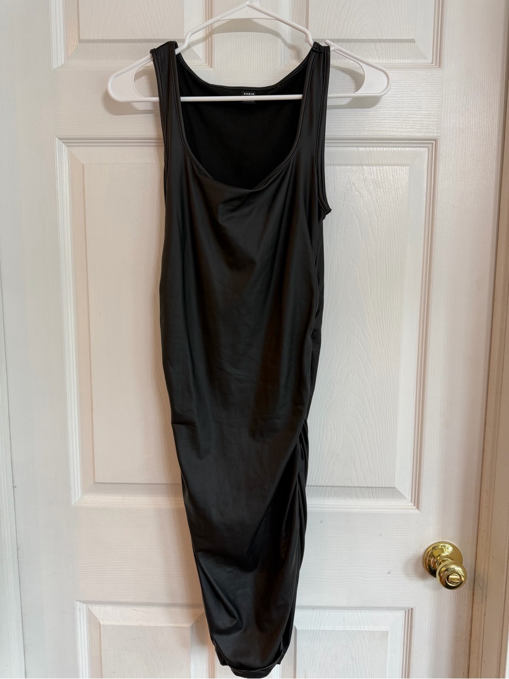 SHEIN Black Midi Tank Dress